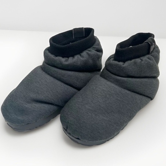 UGG Spaceslider Jersey Charcoal Ankle-Length Padded Slip-On Booties Womens US 7 - Picture 1 of 10